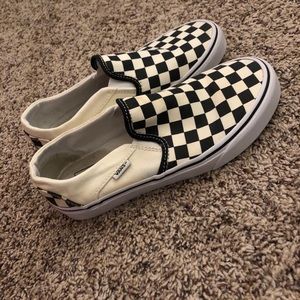 Black and white checkered vans